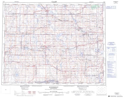072N - KINDERSLEY - Topographic Map