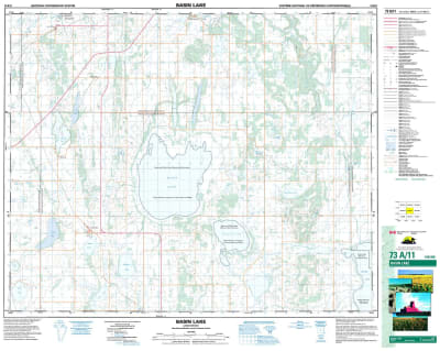 073A11 - BASIN LAKE - Topographic Map