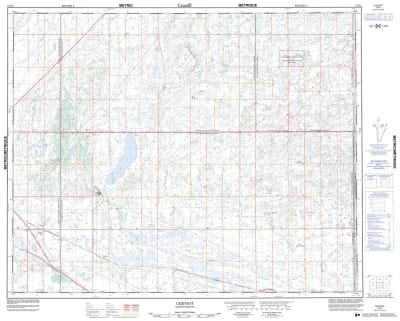 073B01 - CHEVIOT - Topographic Map