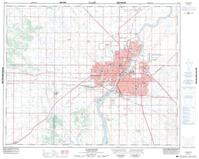 073B02 - SASKATOON - Topographic Map