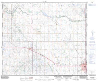 073E08 - LLOYDMINSTER - Topographic Map