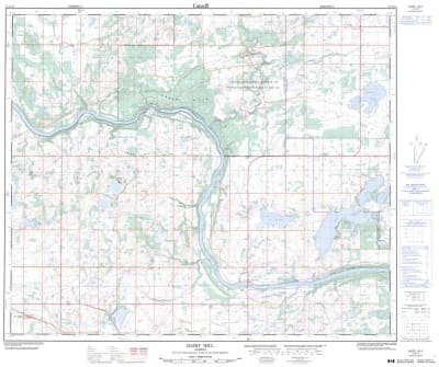 073E13 - HAIRY HILL - Topographic Map
