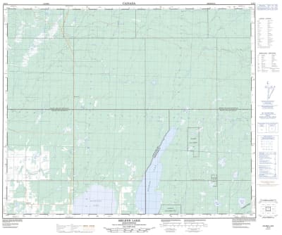 073F09 - HELENE LAKE - Topographic Map
