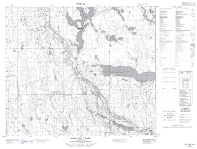 073I06 - EAST TROUT LAKE - Topographic Map