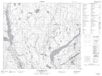073I07 - LITTLE BEAR LAKE - Topographic Map