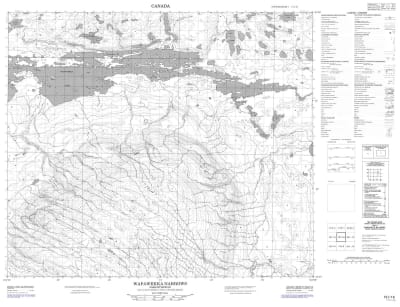 073I16 - WAPAWEKKA NARROWS - Topographic Map