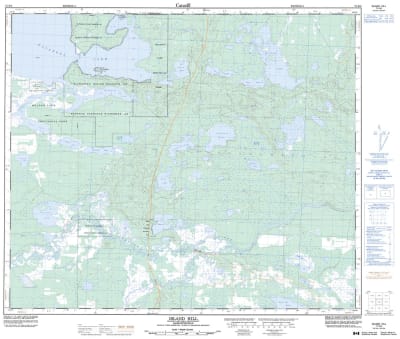 073K08 - ISLAND HILL - Topographic Map