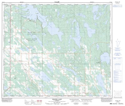 073L12 - BEAVER LAKE - Topographic Map
