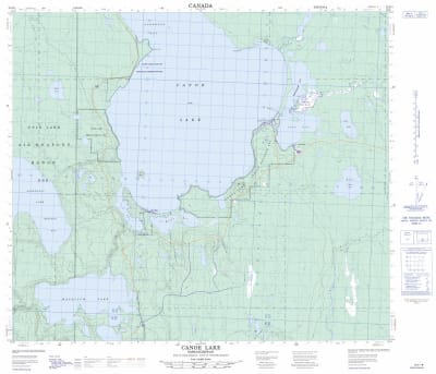 073N01 - CANOE LAKE - Topographic Map