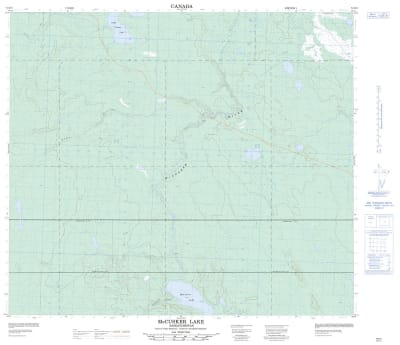 073N07 - MCCUSKER LAKE - Topographic Map