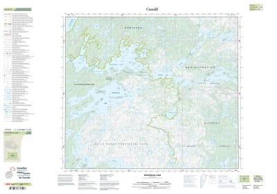 073P08 - NISTOWIAK LAKE - Topographic Map