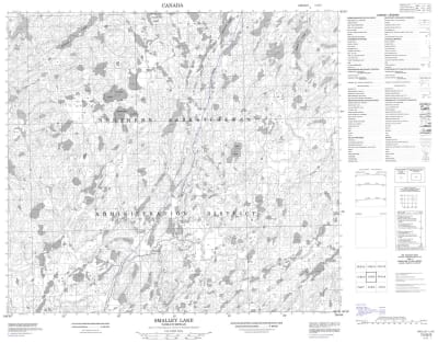 074B09 - SMALLEY LAKE - Topographic Map