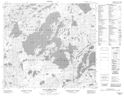 074B13 - BLACK BIRCH LAKE - Topographic Map