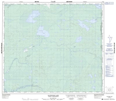 074D01 - WATCHUSK LAKE - Topographic Map