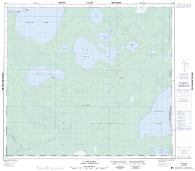 074D08 - GIPSY LAKE - Topographic Map