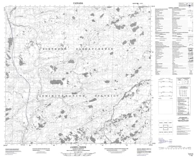 074K03 - JAMES CREEK - Topographic Map