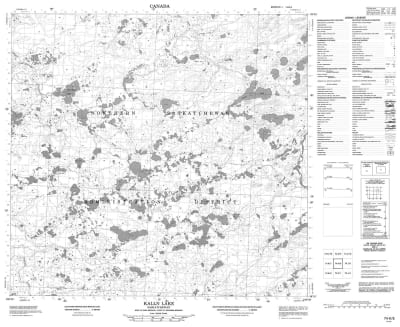 074K08 - KALLN LAKE - Topographic Map