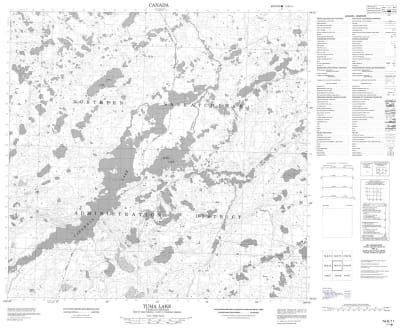 074K11 - TUMA LAKE - Topographic Map