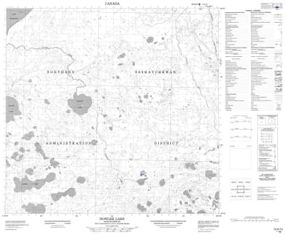 074K13 - DOWLER LAKE - Topographic Map