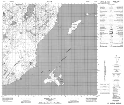 074L15 - BUSTARD ISLAND - Topographic Map
