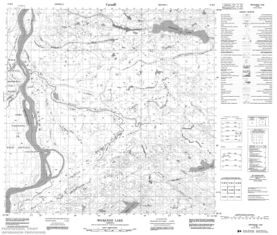 074M06 - BOCQUENE LAKE - Topographic Map