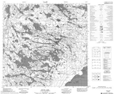 074M08 - WYLIE LAKE - Topographic Map