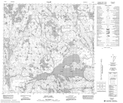 074M09 - COLIN LAKE - Topographic Map