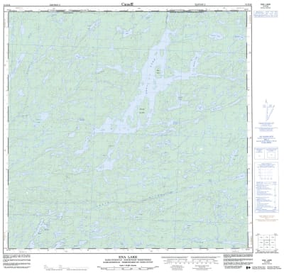 074N16 - ENA LAKE - Topographic Map