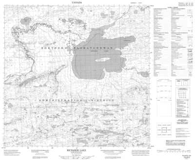074O03 - RICHARDS LAKE - Topographic Map