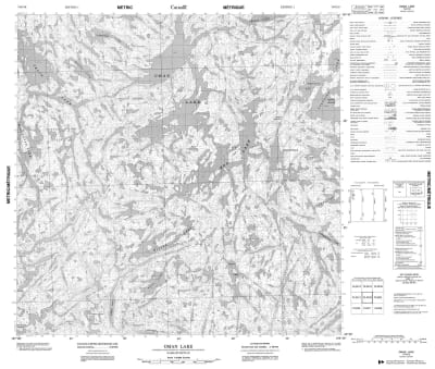 074O10 - OMAN LAKE - Topographic Map