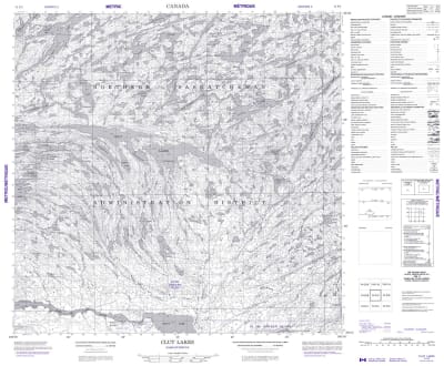 074P05 - CLUT LAKES - Topographic Map