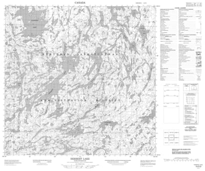 074P09 - HERBERT LAKE - Topographic Map