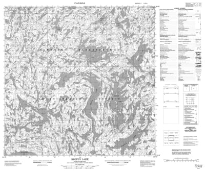 074P14 - SEGUIN LAKE - Topographic Map