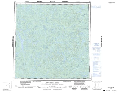 075C - HILL ISLAND LAKE - Topographic Map