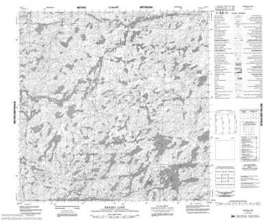 075C01 - BRAZEN LAKE - Topographic Map