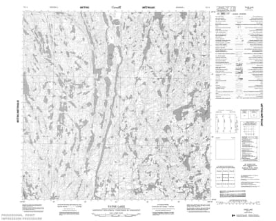 075C04 - TATSE LAKE - Topographic Map