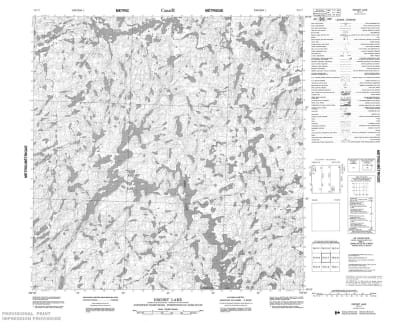 075C07 - ESCORT LAKE - Topographic Map