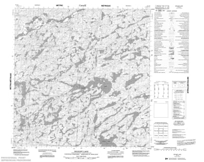 075C09 - DELIGHT LAKE - Topographic Map
