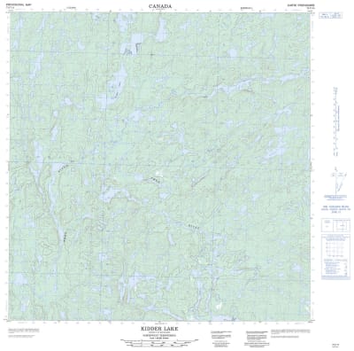 075C14 - KIDDER LAKE - Topographic Map