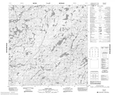 075C15 - LAING LAKE - Topographic Map