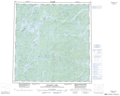 075F - NONACHO LAKE - Topographic Map