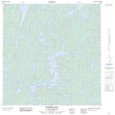 075F03 - POWDER LAKE - Topographic Map