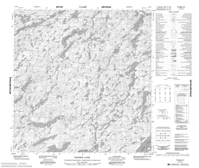 075F08 - BOOMER LAKE - Topographic Map