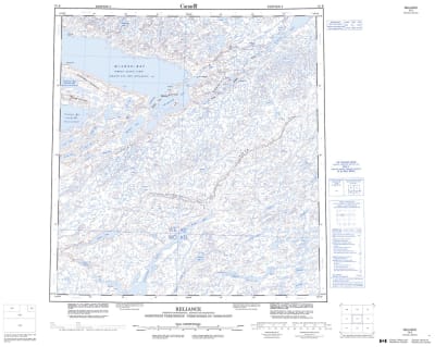075K - RELIANCE - Topographic Map