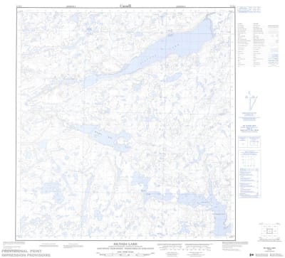 075K04 - SILTAZA LAKE - Topographic Map