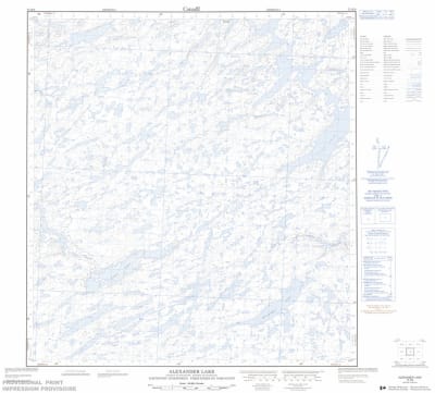 075K08 - ALEXANDER LAKE - Topographic Map