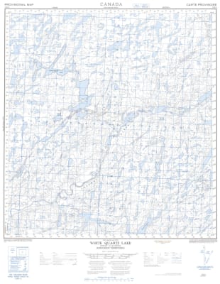 075K09 - WHITE QUARTZ LAKE - Topographic Map
