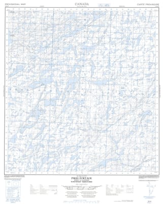 075K10 - PIKES PORTAGE - Topographic Map