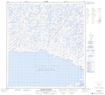 075K14 - HOARFROST RIVER - Topographic Map