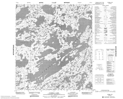 075M11 - CAMSELL LAKE - Topographic Map